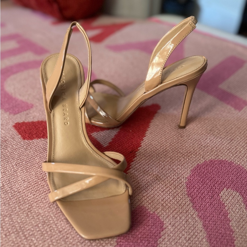 Veronica Beard Nude Strappy Heels